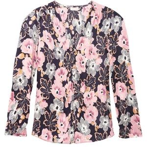 Rebecca Taylor Jardin Fleur Silk Blouse